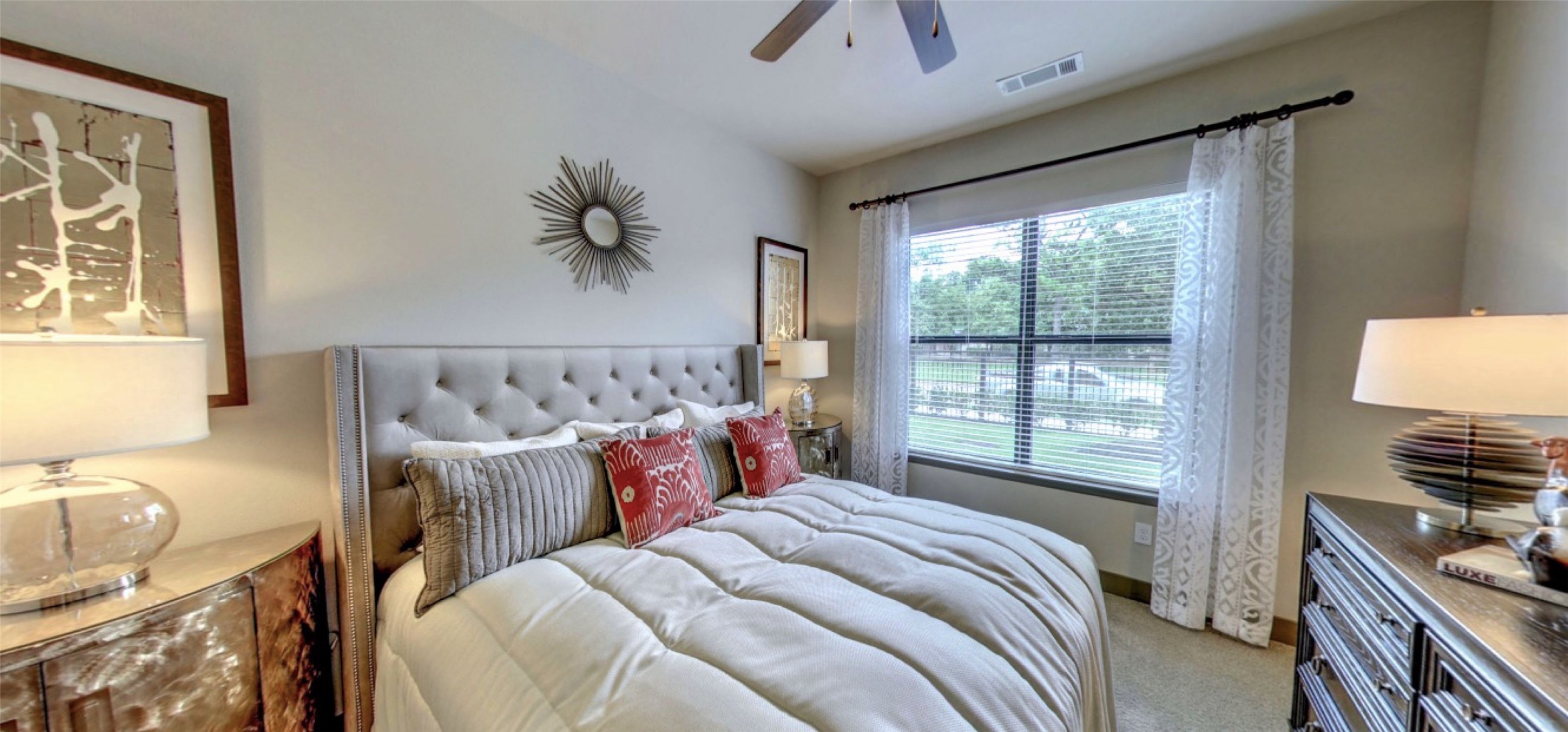 2033 South Gessner Road, Unit 2105 Houston, TX 77063 - Photo 15 of 23 a bedroom with bed and a window