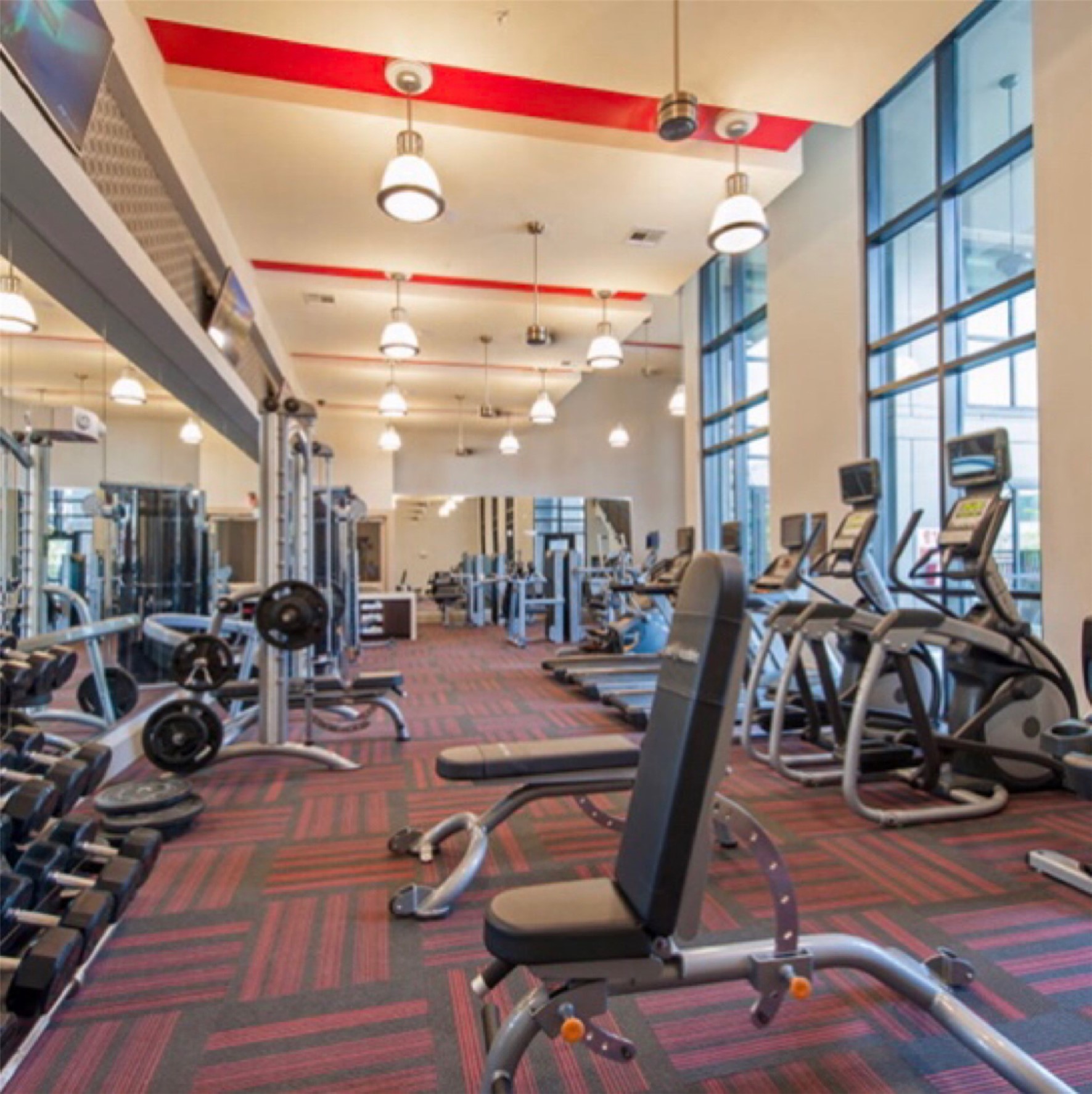 2033 South Gessner Road, Unit 2105 Houston, TX 77063 - Photo 21 of 23 a view of a room with gym equipment