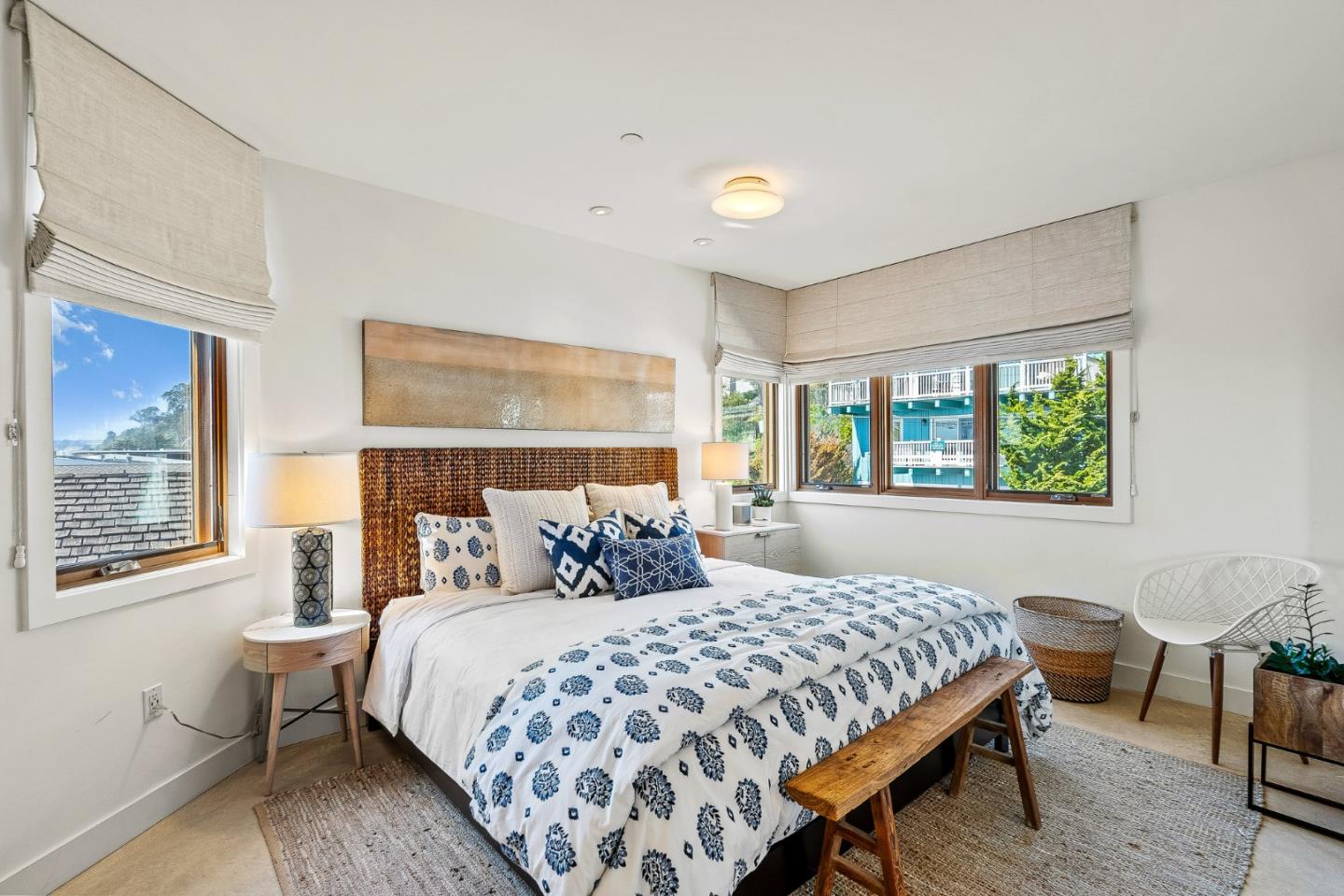 618 Beach Drive Aptos, CA 95003 - Photo 34 of 99 a bedroom with a large bed and a window