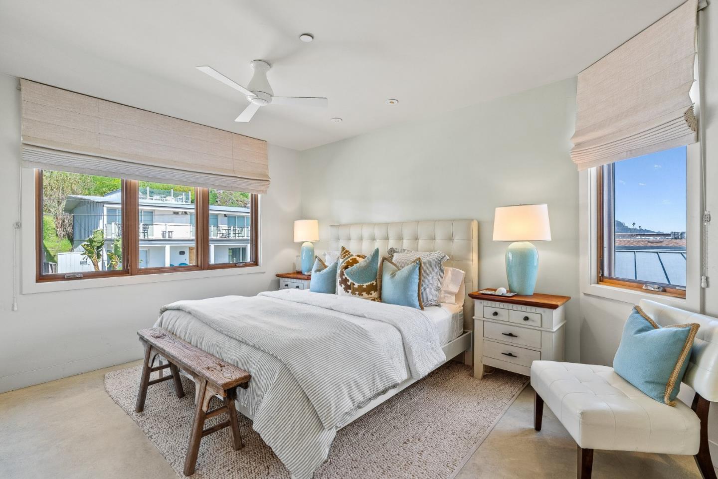 618 Beach Drive Aptos, CA 95003 - Photo 41 of 99 a bedroom with a bed and wooden floor