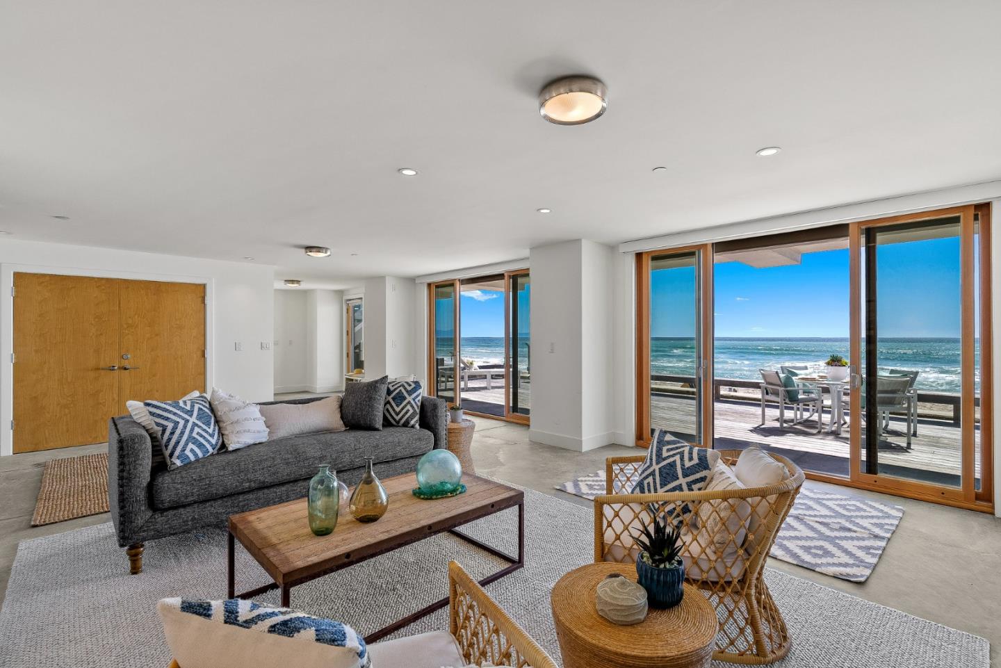 618 Beach Drive Aptos, CA 95003 - Photo 62 of 99 a living room with furniture and a large window
