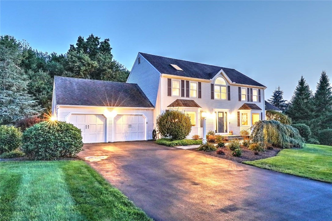 96 Windsong Road Cumberland, RI 02864 - Photo 1 of 50 Twilight of the front of the house