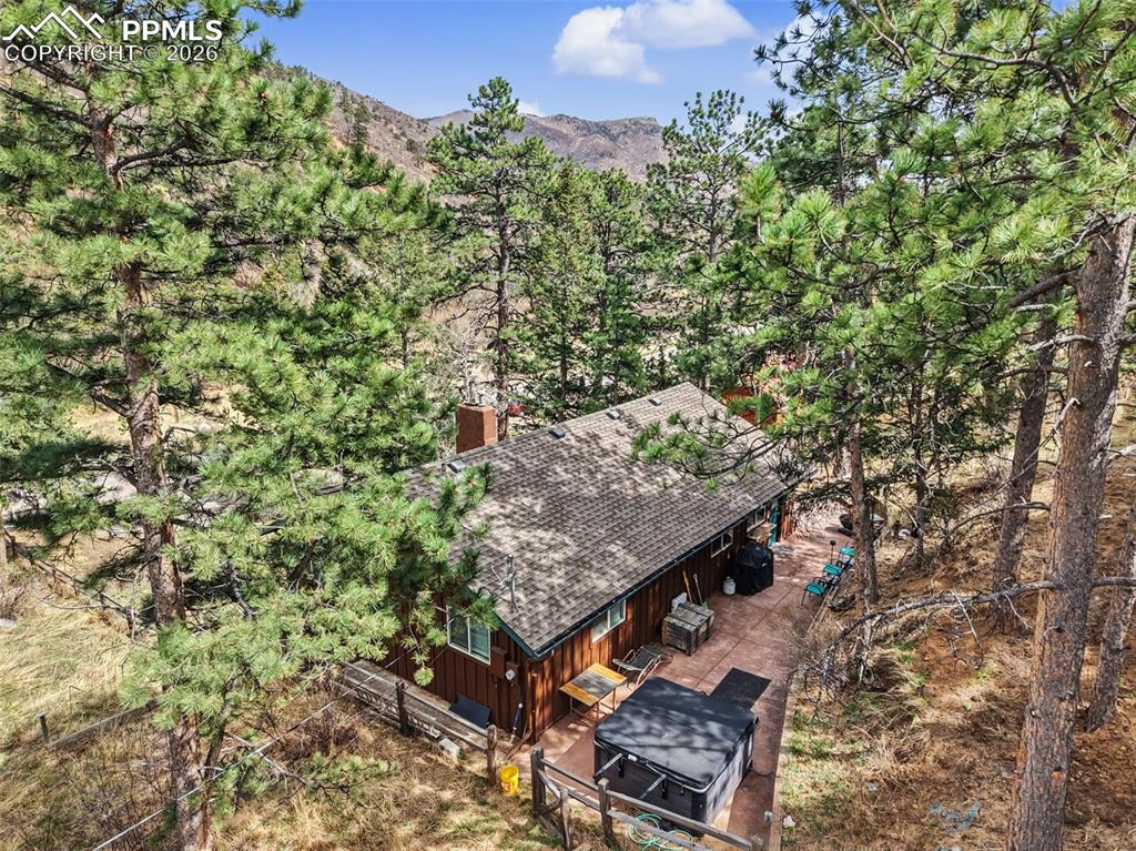 10145 Chipita Park Road Cascade, CO 80809 - Photo 5 of 33 Drone / aerial view of property