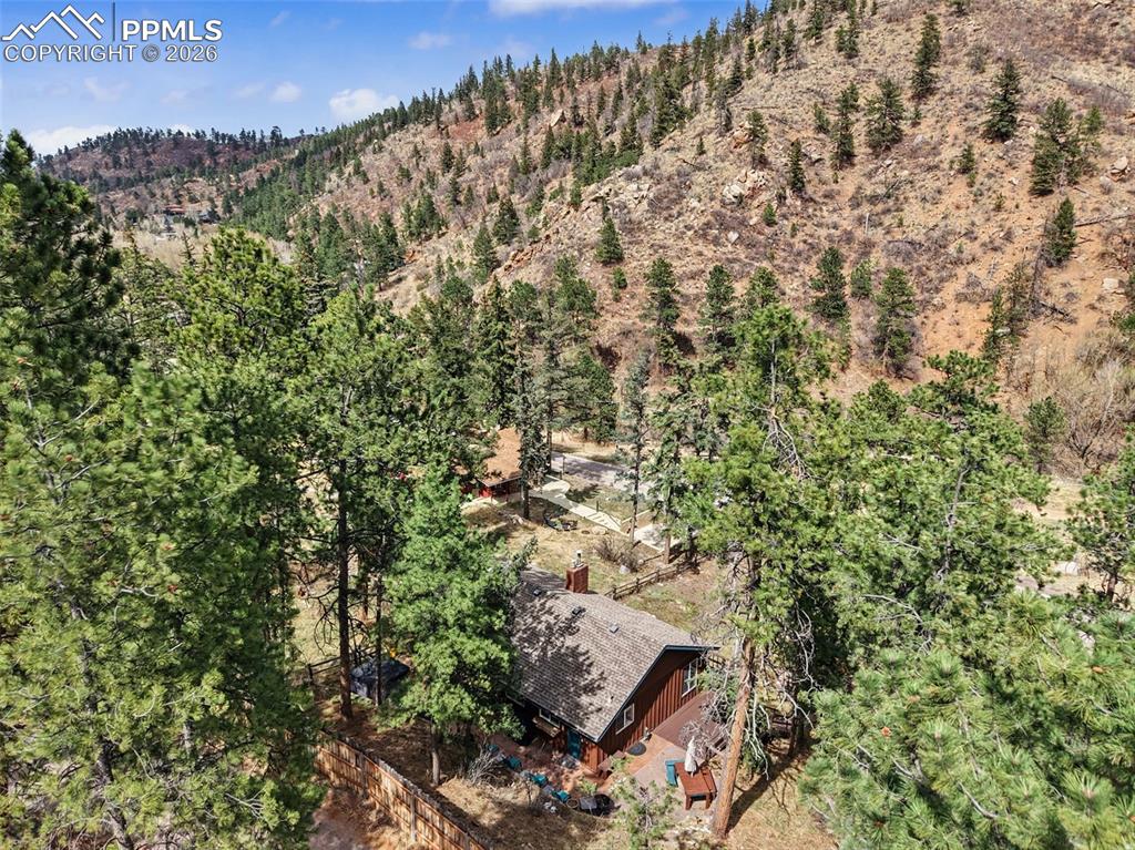 10145 Chipita Park Road Cascade, CO 80809 - Photo 6 of 33 Drone / aerial view of property