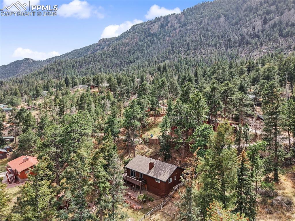 10145 Chipita Park Road Cascade, CO 80809 - Photo 7 of 33 Drone / aerial view of property