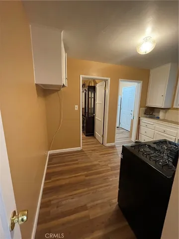 a view of kitchen and utility room