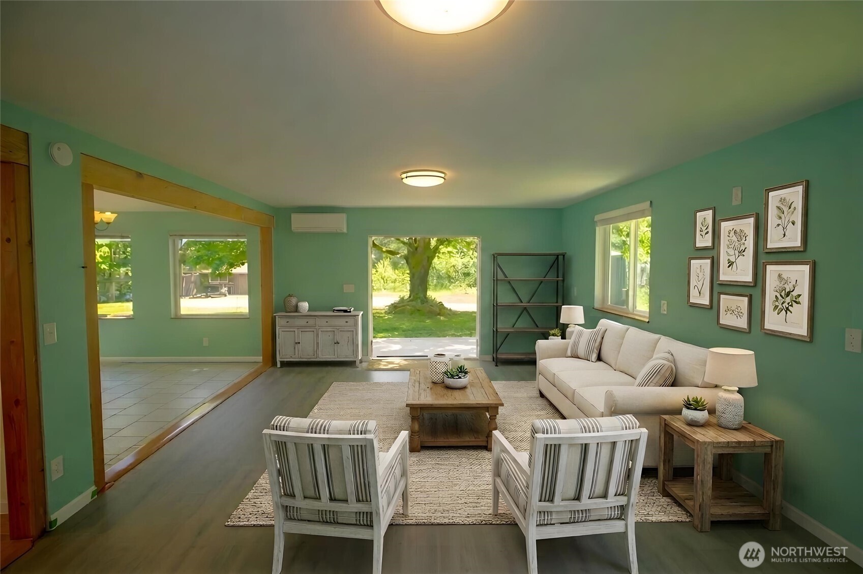 89 Slab Camp Road Sequim, WA 98382 - Photo 10 of 40 a living room with furniture and a large window