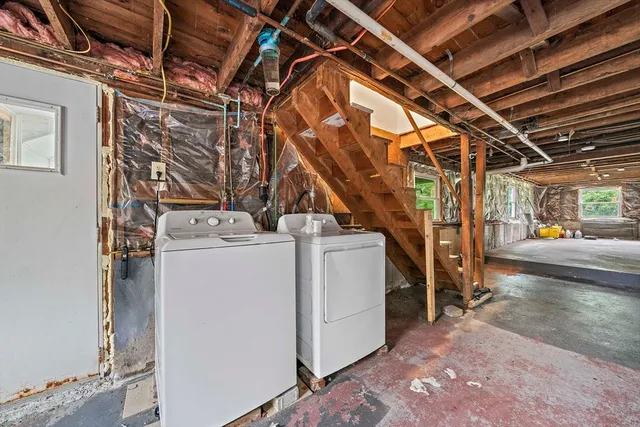 a view of a storage room