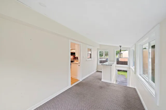 a view of a livingroom with a fireplace