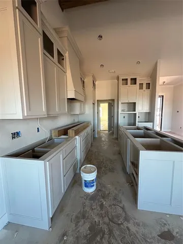 a close up view of a closet