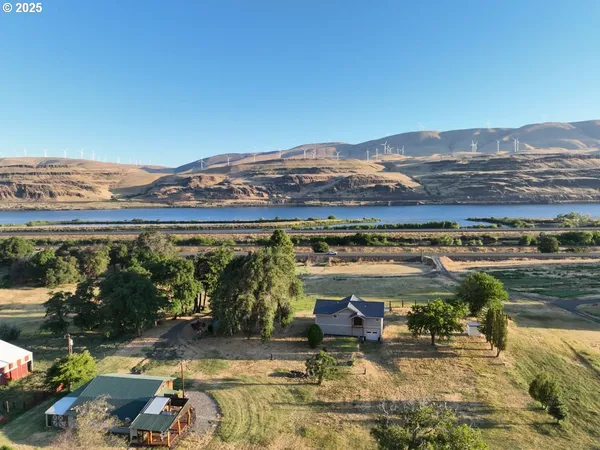a view of a lake with a mountain