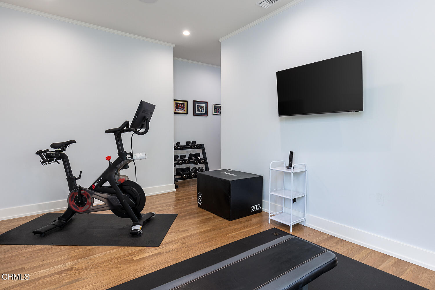 1375 Ridge Way Pasadena, CA 91106 - Photo 20 of 36 a view of a workspace with furniture and a flat screen tv