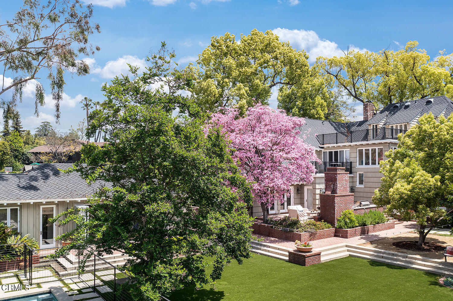 1375 Ridge Way Pasadena, CA 91106 - Photo 32 of 36 a swimming pool with outdoor seating and yard