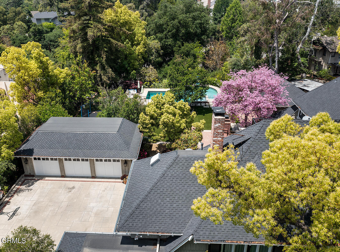 1375 Ridge Way Pasadena, CA 91106 - Photo 34 of 36 a view of a house with a yard and a garden