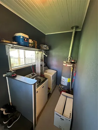 a view of storage and utility room