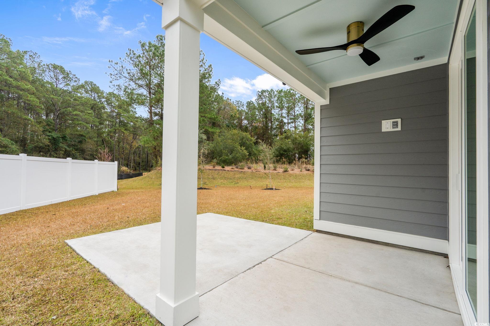 144 Arbor Ridge Circle Conway, SC 29526 - Photo 17 of 40 View of patio with a ceiling fan