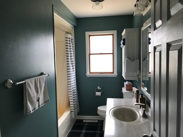 14475 Waller Road Albany, IL 61230 - Photo 9 of 22 a bathroom with a sink a mirror and a window