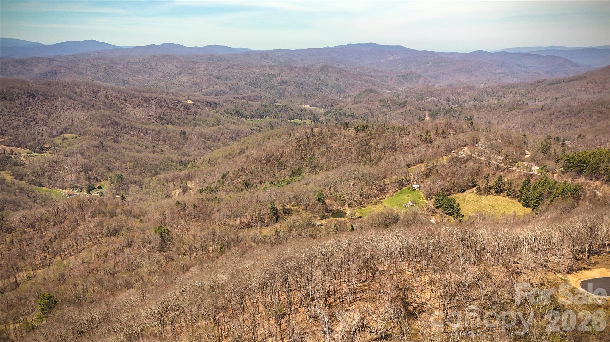 7277 Beech Mountain Road Elk Park, NC 28622 - Photo 7 of 12 a view of a dry field with mountains in the background