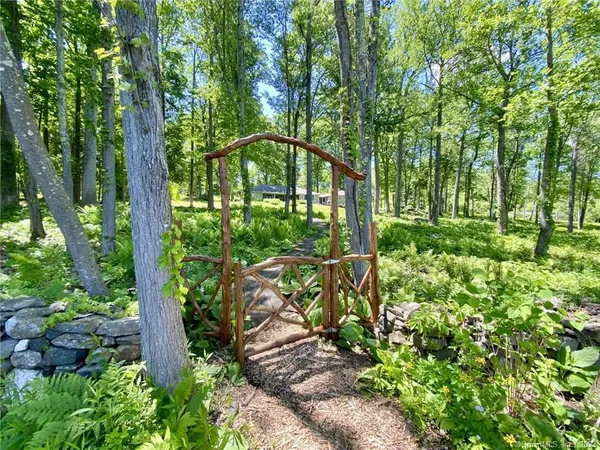 a view of a garden