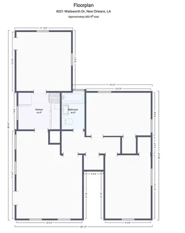 $1,200 | 6221 Wadsworth Drive, New Orleans, LA 70122