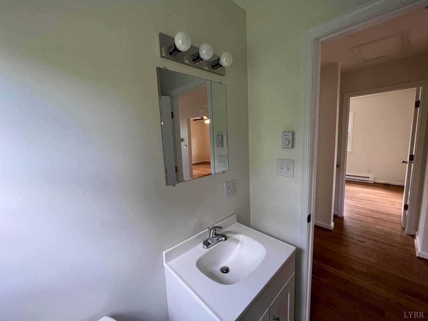 145 Church Street Amherst, VA 24521 - Photo 19 of 23 a bathroom with a sink and a mirror