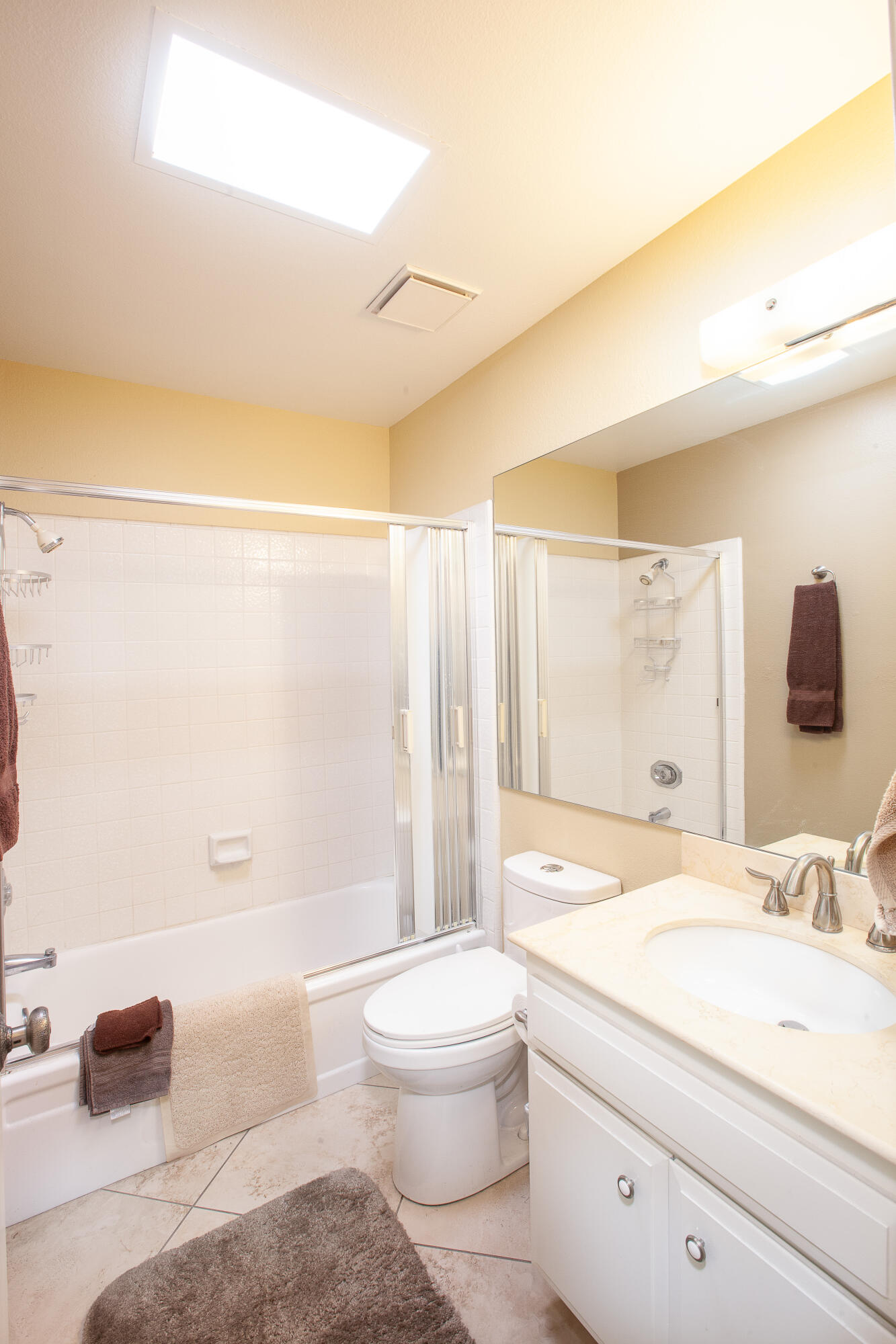 2348 Los Coyotes Drive Palm Springs, CA 92264 - Photo 10 of 15 a bathroom with a granite countertop sink a toilet and shower