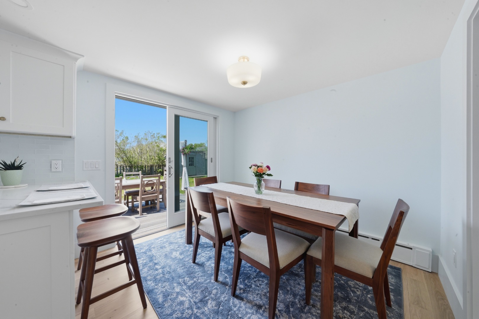 3 Newtown Road Nantucket, MA 02554 - Photo 6 of 20 a view of a dining room with furniture window and outside view