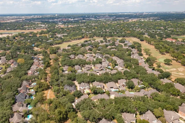 an aerial view of residential building with outdoor space