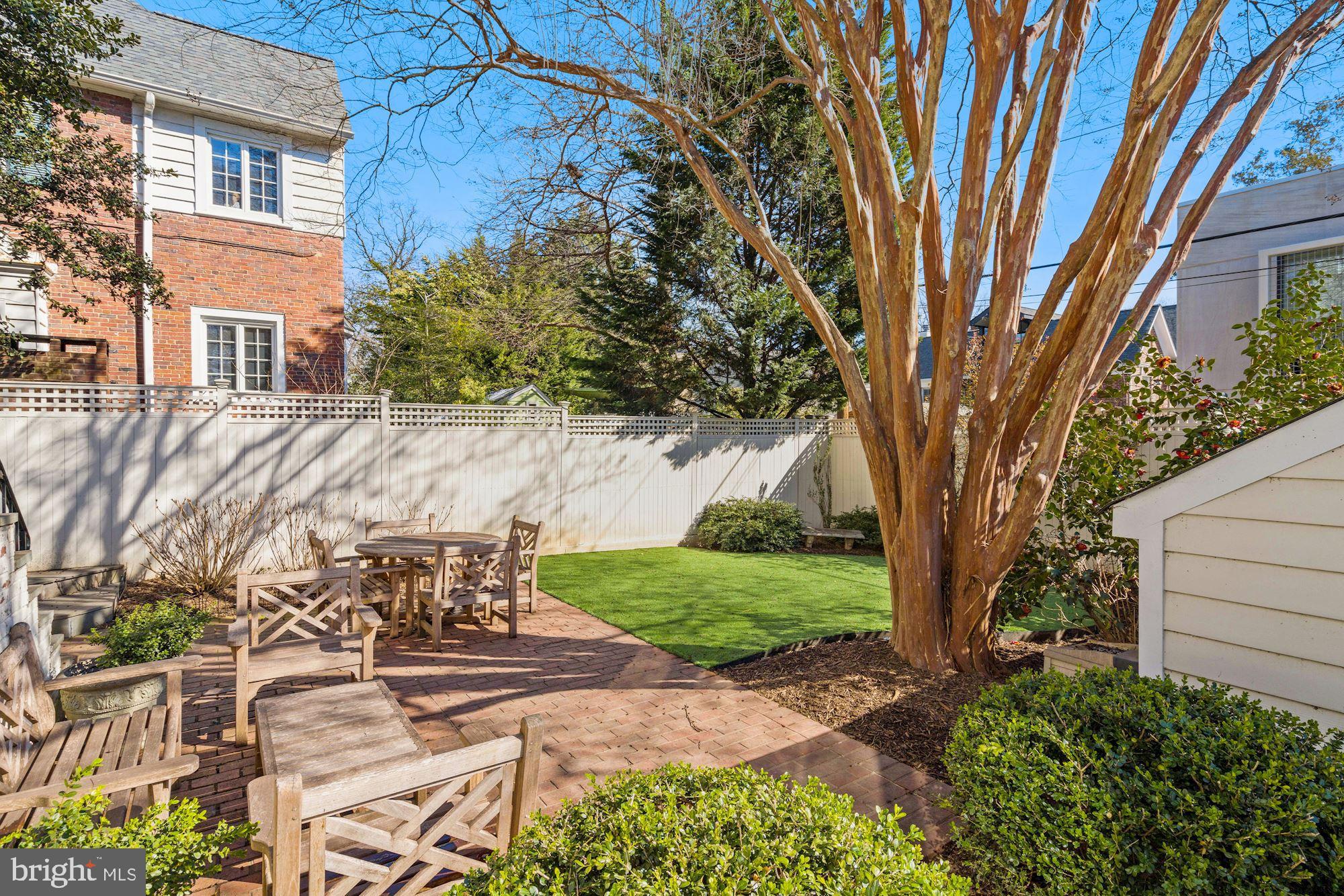 2707 34th Place Northwest Washington, DC 20007 - Photo 30 of 32 Back yard with hardscape
