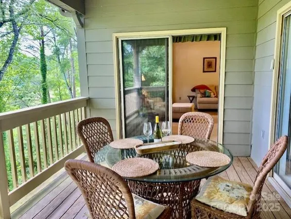 a view of a outdoor seating area with furniture