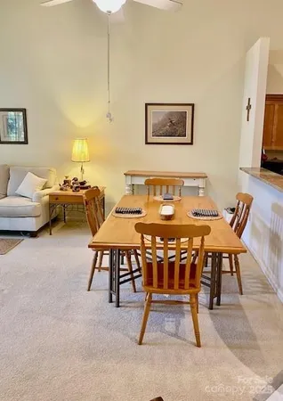 a view of a livingroom with furniture