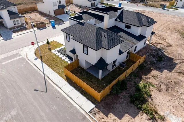 a backyard of a house