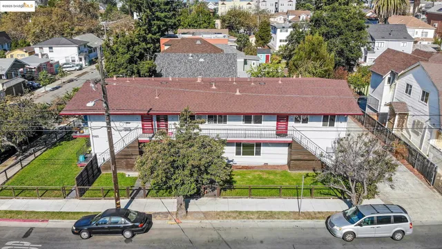 a car parked in front of a house