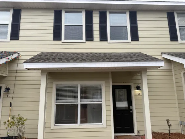a front view of a house