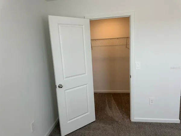 a view of small space with closet