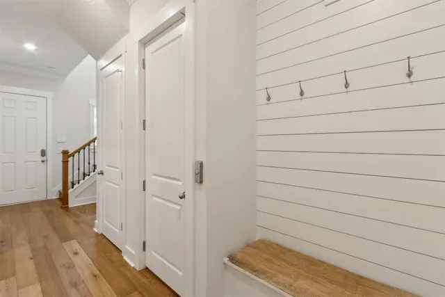 a view of a forest with trees