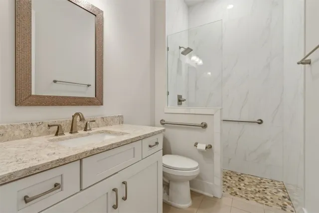 a view of outdoor space with ocean view