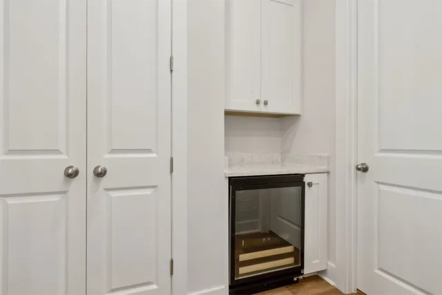 a view of a lake with a house