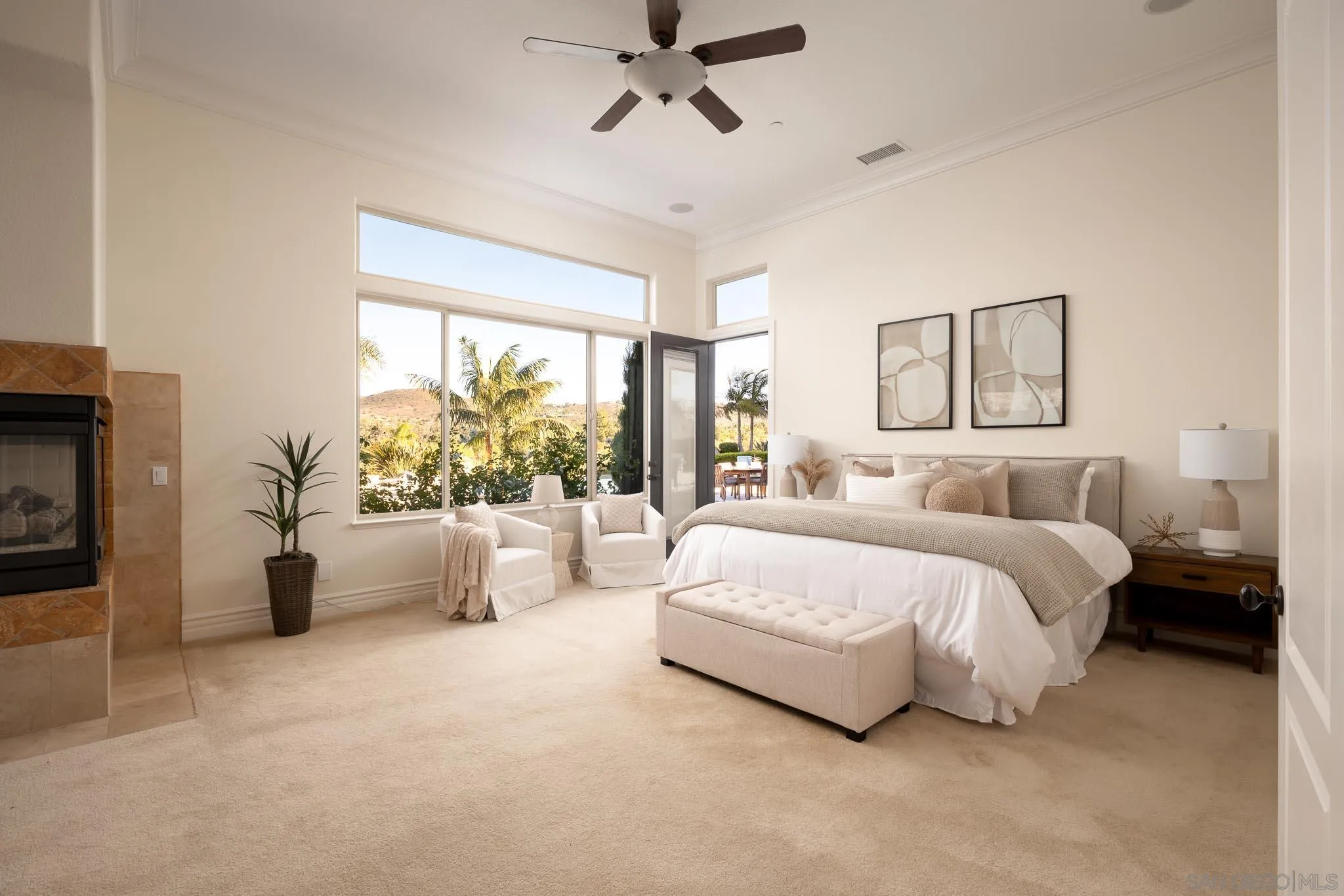 14014 Lake Poway Road Poway, CA 92064 - Photo 21 of 55 a spacious bedroom with a bed and a large window