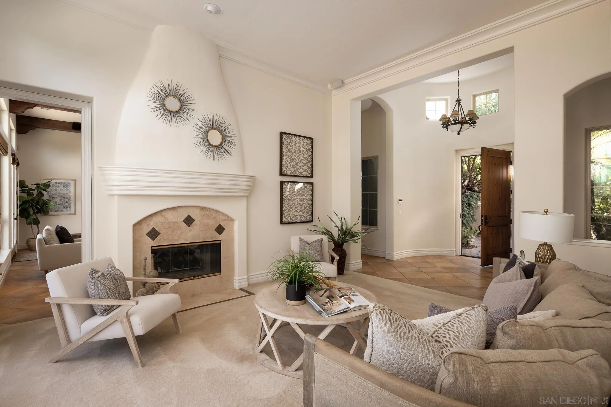 14014 Lake Poway Road Poway, CA 92064 - Photo 6 of 55 a living room with furniture and a fireplace