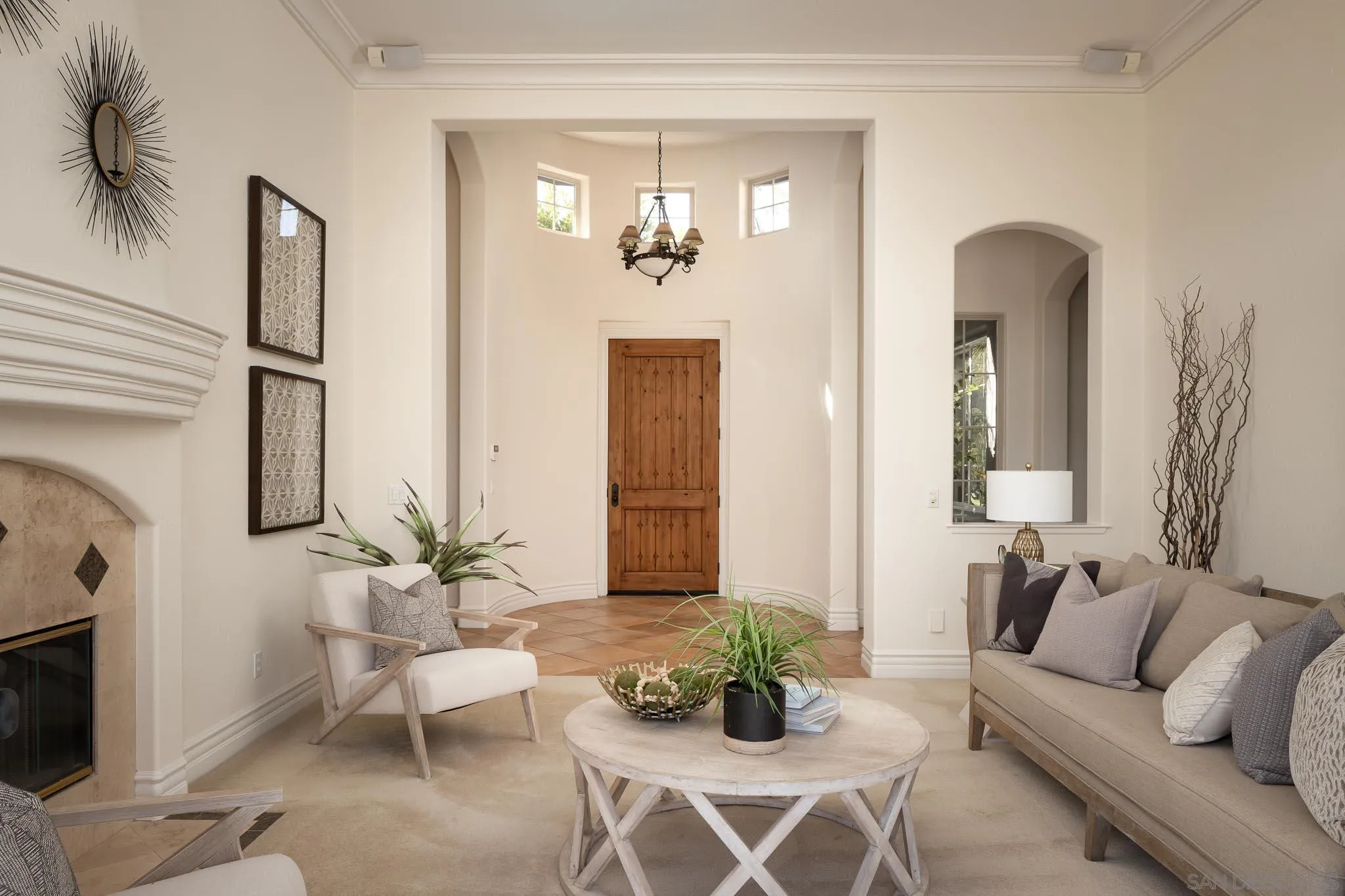 14014 Lake Poway Road Poway, CA 92064 - Photo 7 of 55 a living room with furniture and a fireplace