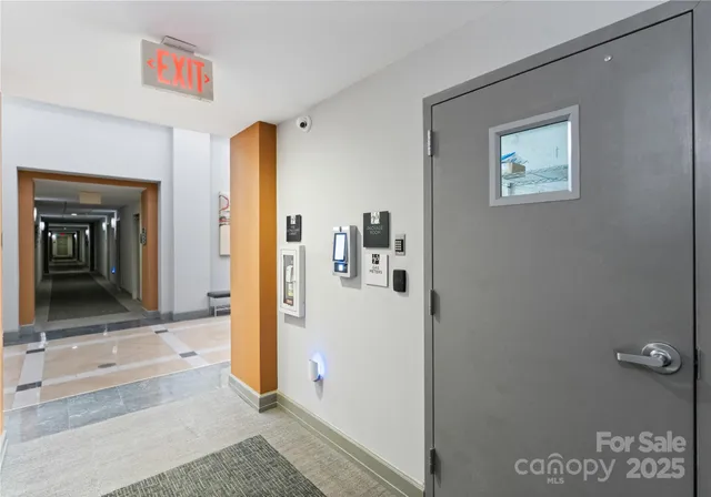 a front view of a building