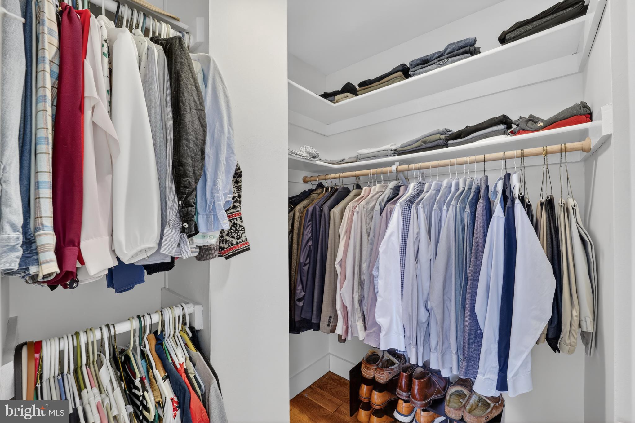 655 Santa Maria Lane Davidsonville, MD 21035 - Photo 17 of 54 a view of walk in closet with clothes and shoes