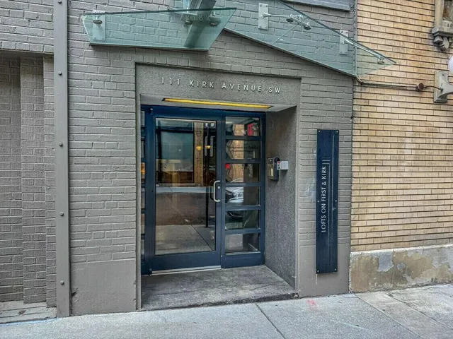a view of a door of the house