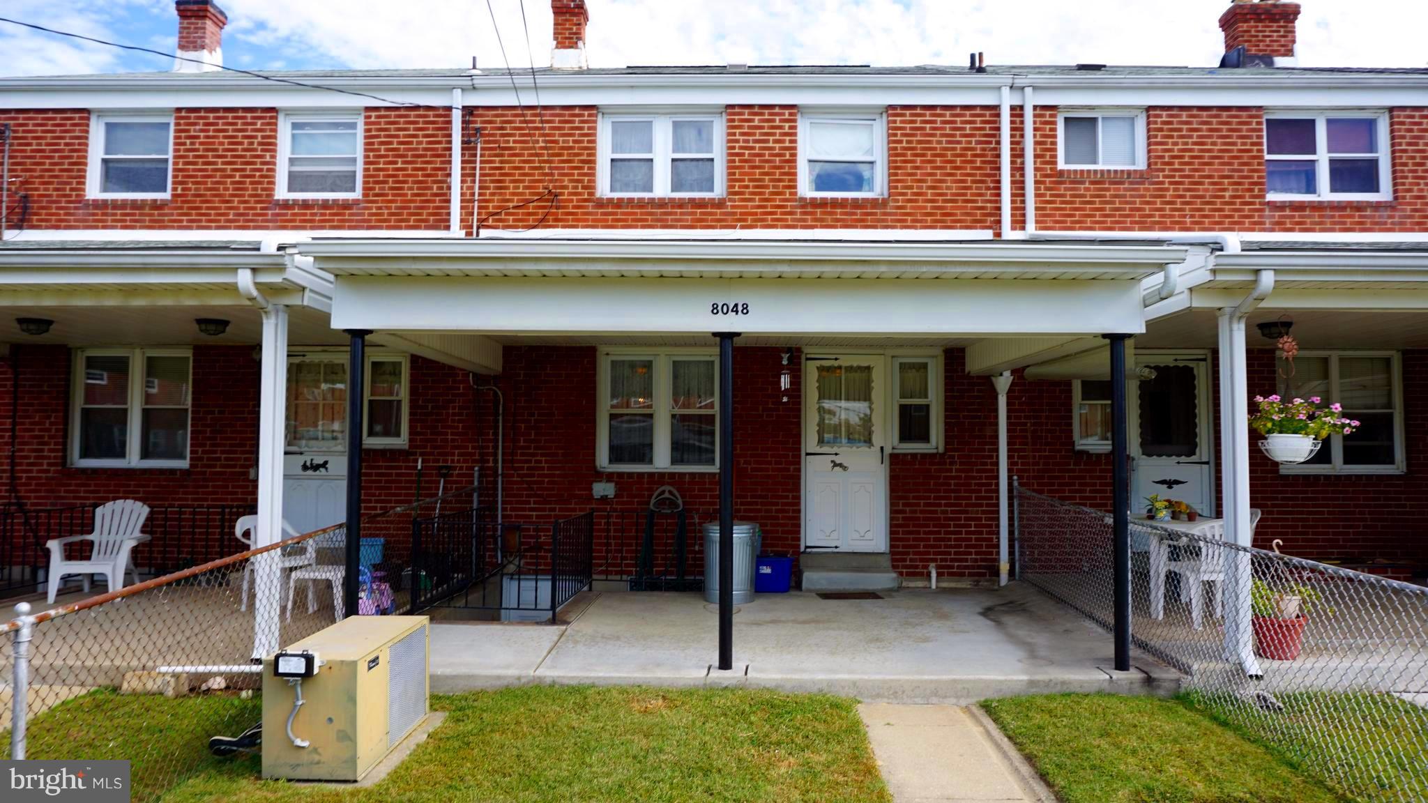 8048 Wallace Road Baltimore, MD 21222 - Photo 22 of 26 Rear Covered Patio
