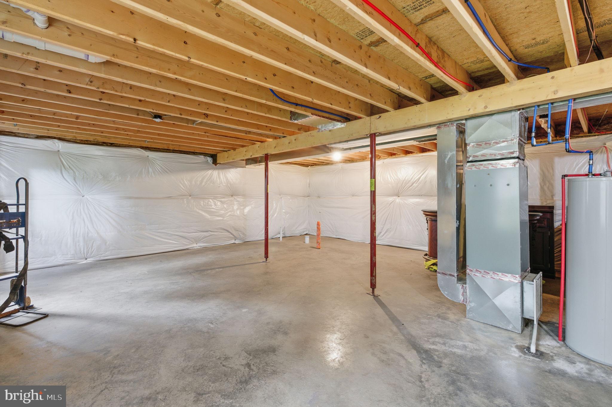139 Wambach Court Front Royal, VA 22630 - Photo 22 of 33 Large Unfinished Basement w/rough-in for Bathroom