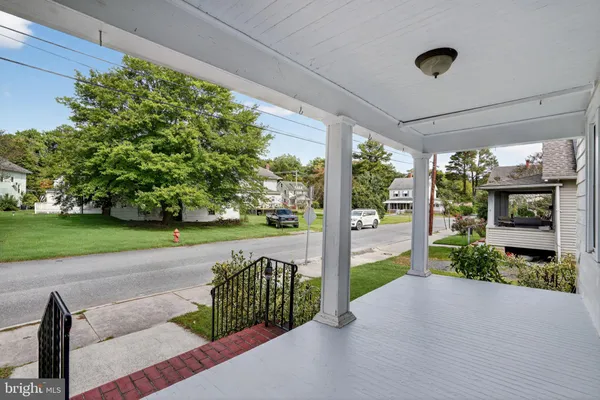 a house view with a garden space