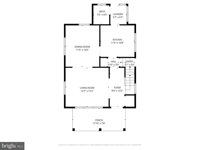 a picture of a bench in front of a door