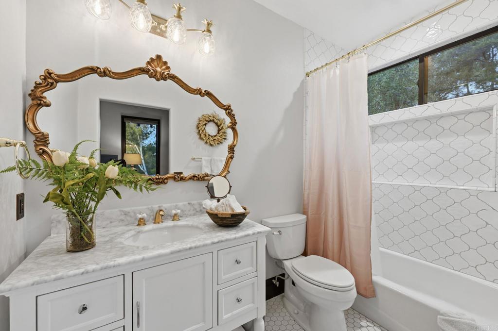 1111 Palomino Road Fallbrook, CA 92028 - Photo 36 of 64 a bathroom with a toilet a sink and mirror