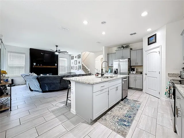 a workspace with furniture and window